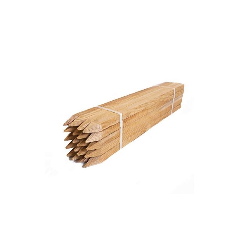 TREATED SOFT WOOD POINTED SQUARE STAKES