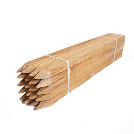 TREATED SOFT WOOD POINTED SQUARE STAKES